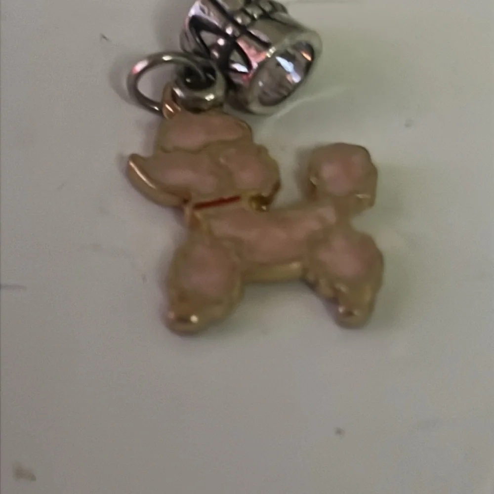 Charming Pink Poodle‎ Pet alloy Pendant